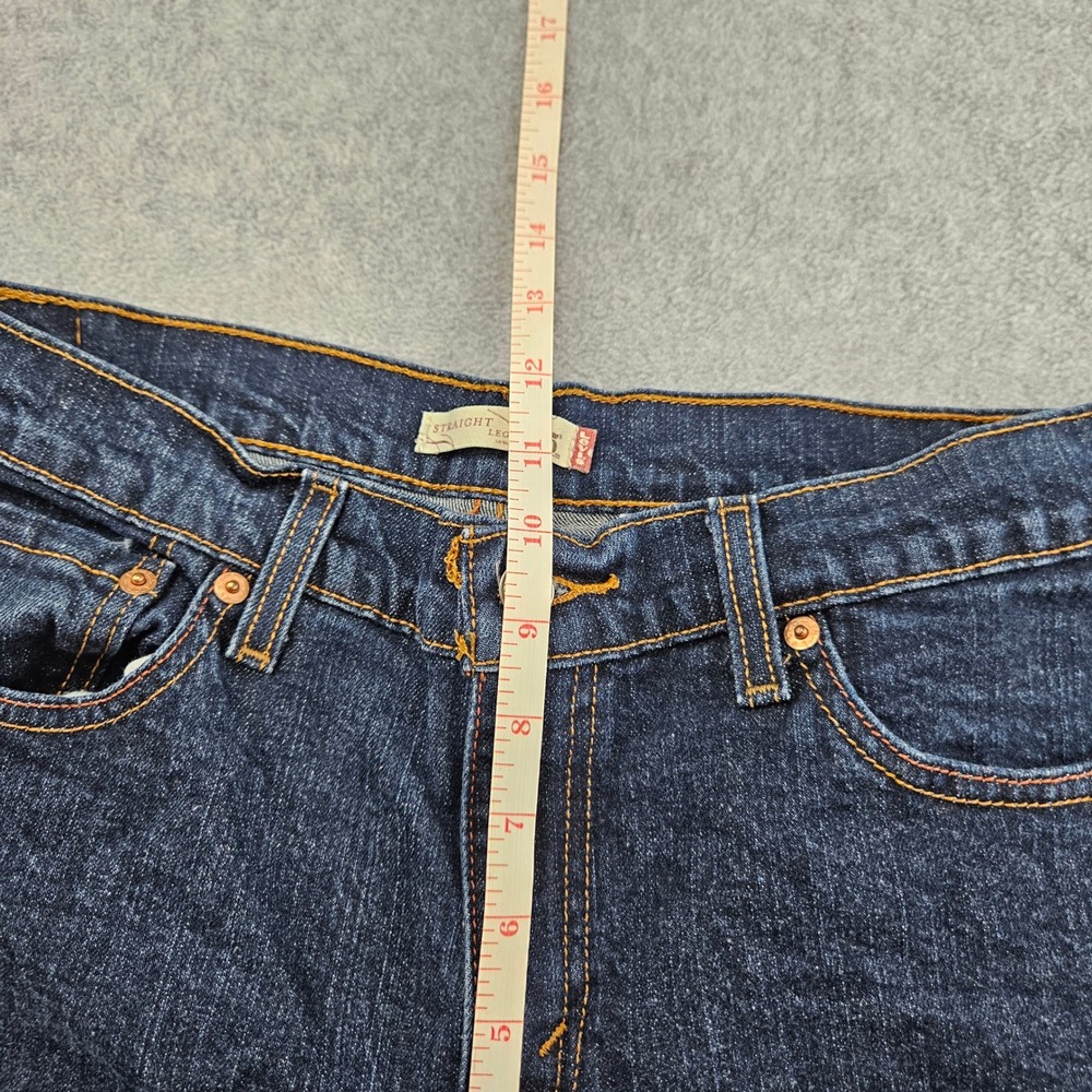 LEVIS 505 Straight Leg Jeans Women 12 M Blue Stretch Denim Classic Casual SEO - Picture 11 of 14